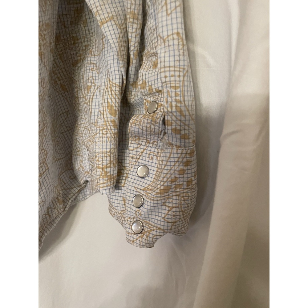 Roper Pearl Snap Long Sleeve Shirt Large  Western - Picture 4 of 5